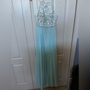 Light blue prom dress